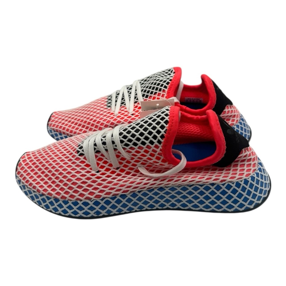 Adidas Originals Deerupt Runner Shoes YOUTH Kids Size 5 Red/Blue Sneakers DA9610 - Picture 6 of 10